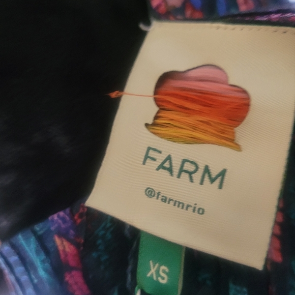 FARM RIO River Creatures Tiered Maxi Dress XS Boho Floral Ruffle Festival NWT - Picture 14 of 15